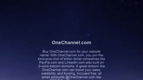What Onechannel.com website looked like in 2018 (5 years ago)