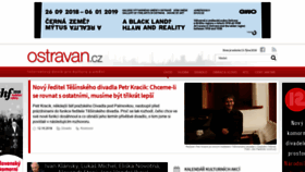 What Ostravan.cz website looked like in 2018 (5 years ago)