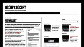 What Occupy-occupy.de website looked like in 2018 (5 years ago)