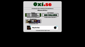 What Oxi.se website looked like in 2018 (5 years ago)