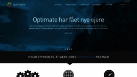 What Optimate.dk website looked like in 2018 (5 years ago)