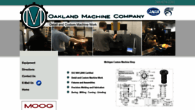 What Oaklandmachine.com website looked like in 2018 (5 years ago)