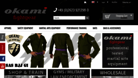 What Okamifightgear.com website looked like in 2018 (5 years ago)