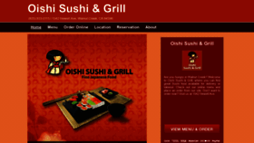 What Oishisushigrill.com website looked like in 2018 (5 years ago)