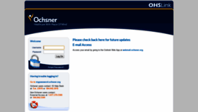 What Ohslink.ochsner.org website looked like in 2018 (5 years ago)