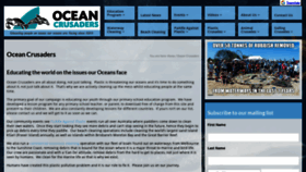 What Oceancrusaders.org website looked like in 2018 (5 years ago)