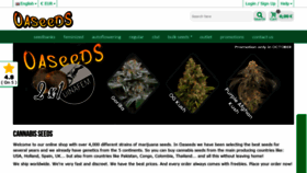 What Oaseeds.com website looked like in 2018 (5 years ago)