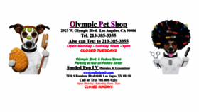 What Olympicpetshop.com website looked like in 2018 (5 years ago)
