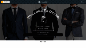 What Oreno-tailor.com website looked like in 2018 (5 years ago)