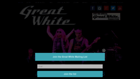 What Officialgreatwhite.com website looked like in 2018 (5 years ago)