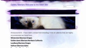 What Oregonsiberiancats.com website looked like in 2018 (5 years ago)