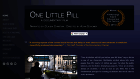 What Onelittlepillmovie.com website looked like in 2018 (5 years ago)