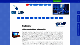 What One-wish.co.uk website looked like in 2018 (5 years ago)