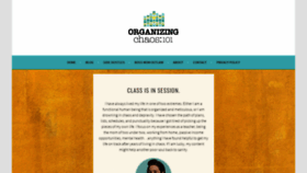 What Organizingchaos101.com website looked like in 2018 (6 years ago)