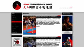 What Oyama-karate.pl website looked like in 2018 (5 years ago)