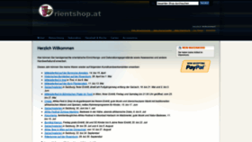 What Orientshop.at website looked like in 2018 (5 years ago)