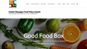 What Okanaganfood.com website looked like in 2018 (5 years ago)