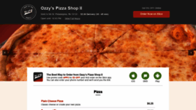 What Ozzyspizzashop2.com website looked like in 2018 (5 years ago)