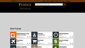 What One.purdue.edu website looked like in 2018 (5 years ago)