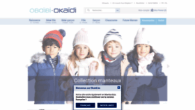 What Okaidi.be website looked like in 2018 (5 years ago)