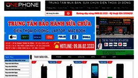 What Onephone.vn website looked like in 2018 (5 years ago)
