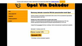 What Opelvindekoder.pl website looked like in 2018 (5 years ago)
