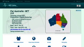 What Oetonline.com.au website looked like in 2018 (5 years ago)
