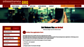 What Onlinevietnamvisa.org website looked like in 2018 (5 years ago)