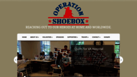 What Operationshoebox.com website looked like in 2018 (5 years ago)