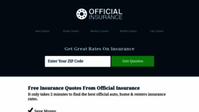 What Official-insurance.com website looked like in 2018 (5 years ago)