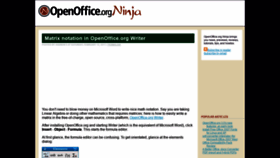 What Oooninja.com website looked like in 2018 (5 years ago)
