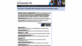 What Orthopaedicmd.com website looked like in 2018 (5 years ago)