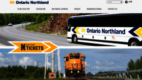 What Ontarionorthland.ca website looked like in 2018 (5 years ago)