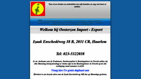 What Oosterzon.com website looked like in 2018 (5 years ago)