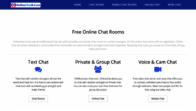 What Onlinechatz.com website looked like in 2018 (5 years ago)
