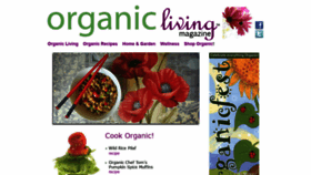 What Organiclivingmag.com website looked like in 2018 (5 years ago)