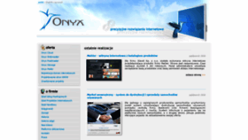 What Onyx.pl website looked like in 2018 (5 years ago)