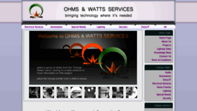 What Ohmsandwattsservices.co.uk website looked like in 2018 (5 years ago)
