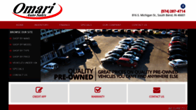 What Omariauto.com website looked like in 2018 (5 years ago)