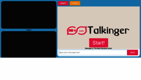 What Omegle.talkinger.com website looked like in 2018 (5 years ago)