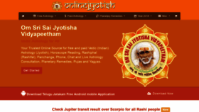 What Onlinejyothish.com website looked like in 2018 (5 years ago)