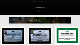What Osmrtnice.rip website looked like in 2018 (5 years ago)