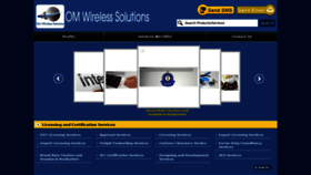 What Omwirelesssolutions.co.in website looked like in 2018 (5 years ago)