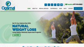 What Opthealthwellness.com website looked like in 2018 (5 years ago)