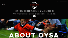 What Oregonyouthsoccer.org website looked like in 2018 (5 years ago)