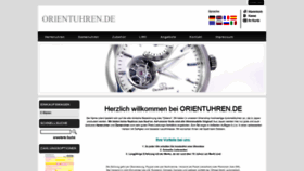 What Orientuhren.de website looked like in 2018 (5 years ago)
