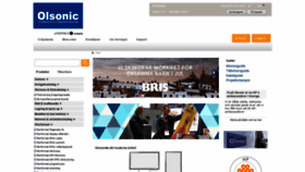 What Olsonic.se website looked like in 2018 (5 years ago)