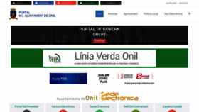What Onil.es website looked like in 2018 (5 years ago)