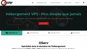 What Oserv.fr website looked like in 2018 (5 years ago)