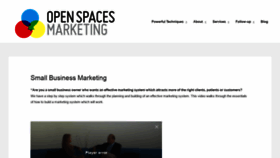 What Openspacesmarketing.com website looked like in 2018 (5 years ago)